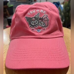 Sanrio Hat My Melody Kuromi Pink Baseball Cap Kawaii Kid Core